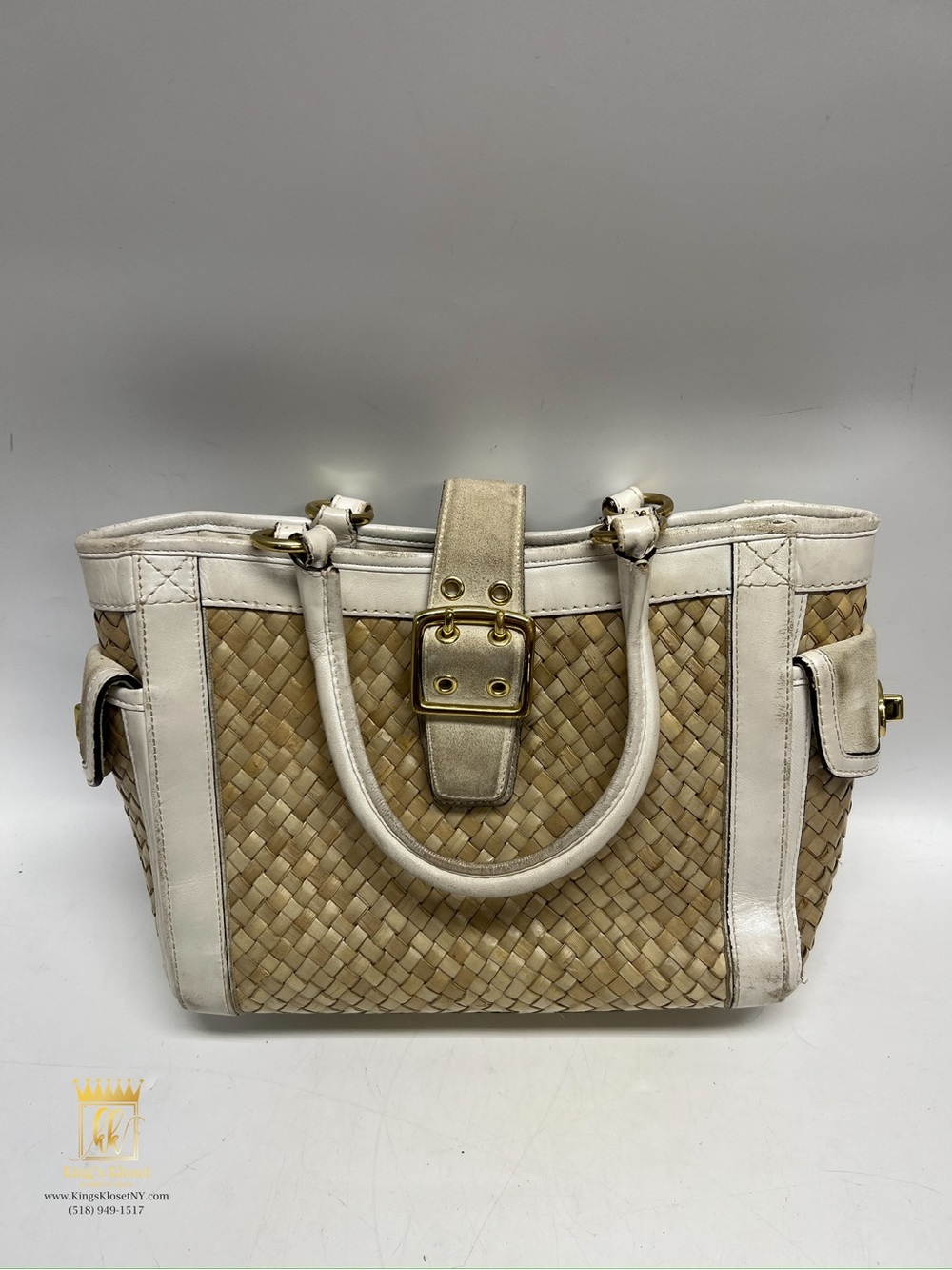 Coach woven bag